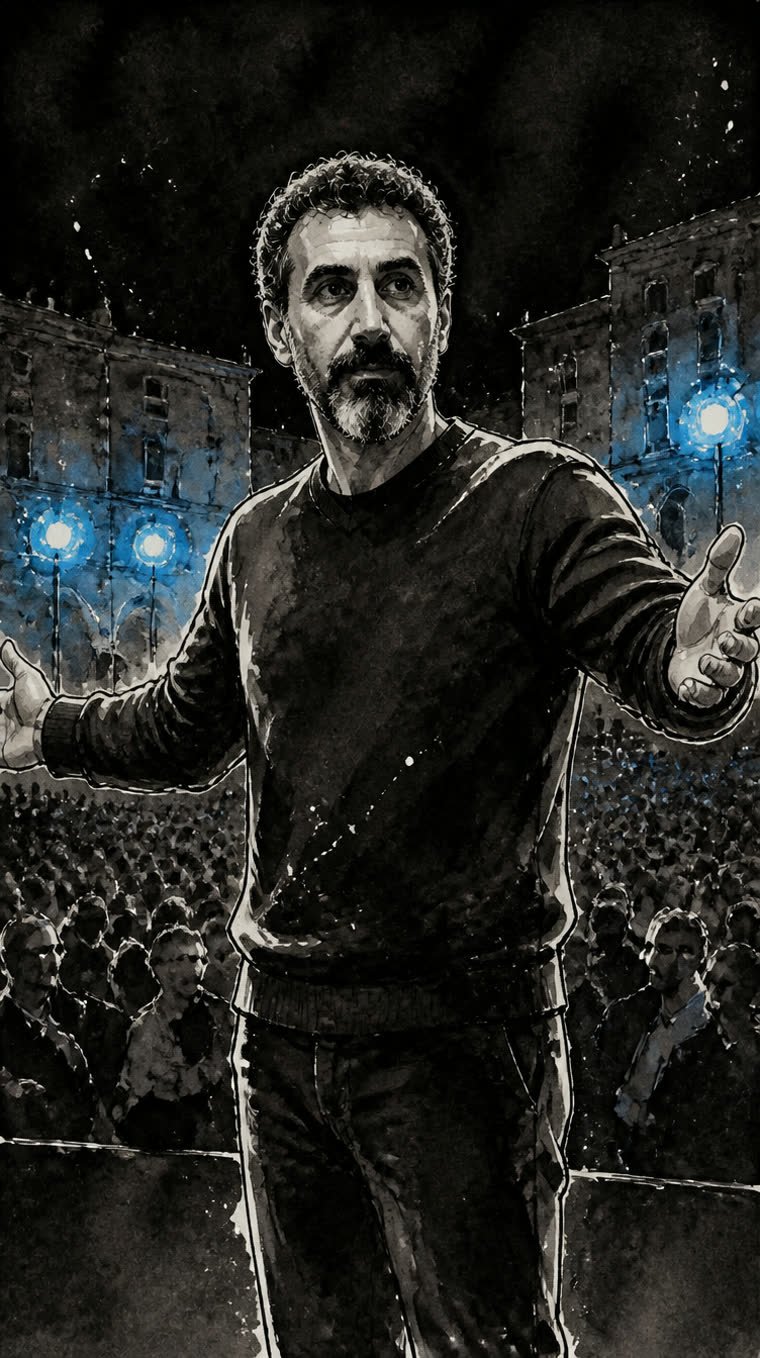 System of a Down tocó gratis en Yerevan la víspera del centenario del genocidio armenio (2015) — System of a Down (ilustración 3 de la historia)