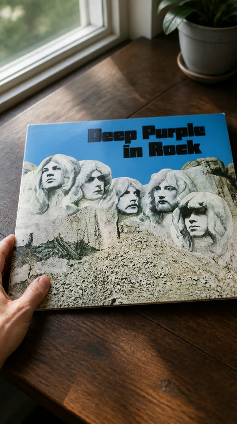 Tijeras y pegamento: cómo se hizo la portada de Deep Purple in Rock (1970)