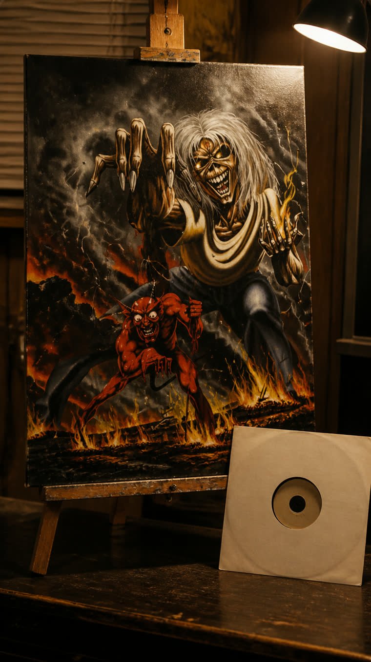 El títere del diablo: la portada de The Number of the Beast que nació para un sencillo — Iron Maiden (ilustración 2 de la historia)