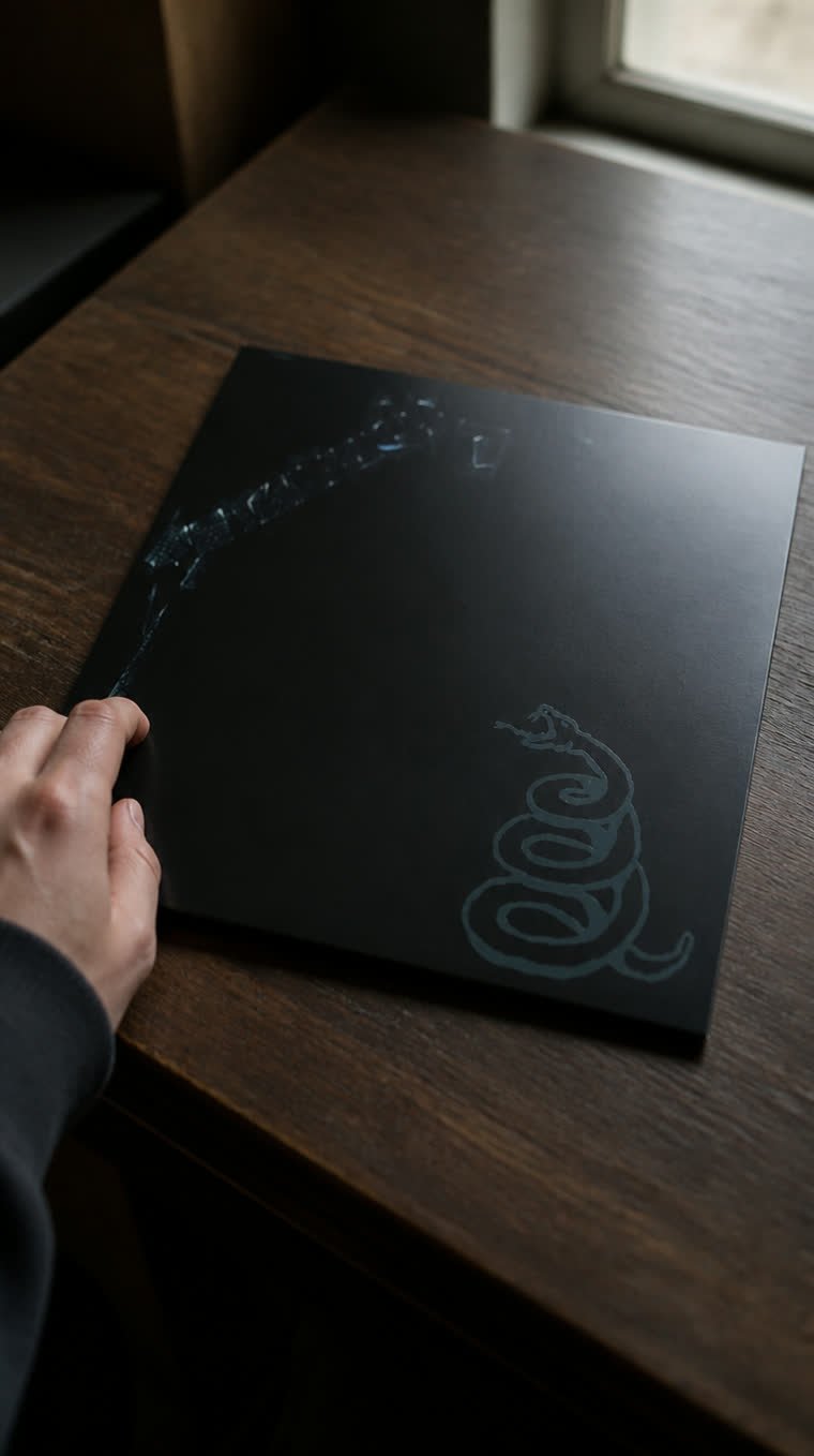 Nada más negro: la serpiente escondida en la portada del Álbum Negro de Metallica (1991)