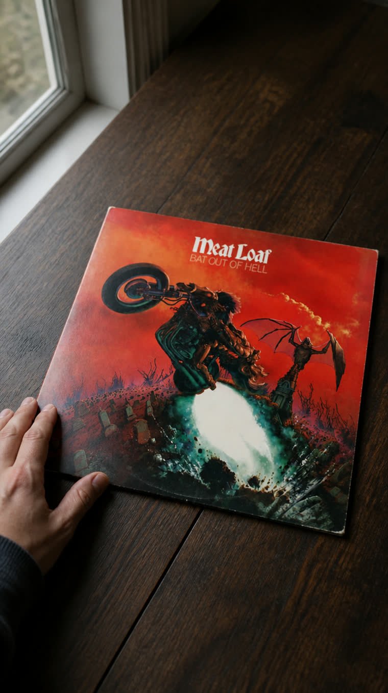 La portada por teléfono: Steinman le dictó a Corben la moto de Bat Out of Hell