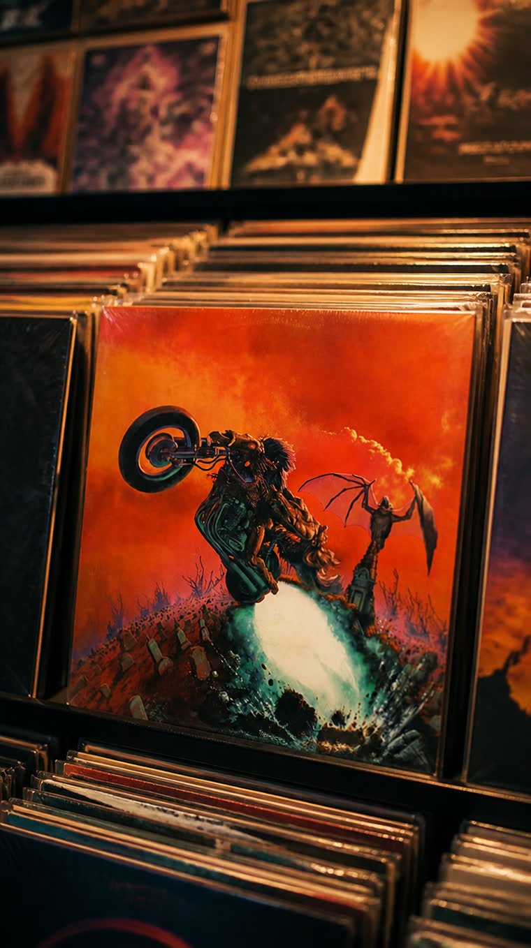 La portada por teléfono: Steinman le dictó a Corben la moto de Bat Out of Hell — Meat Loaf (ilustración 3 de la historia)