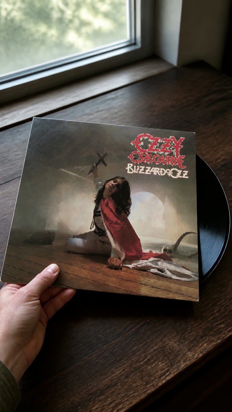 Blizzard of Ozz: la portada donde la banda quedó en letra chica