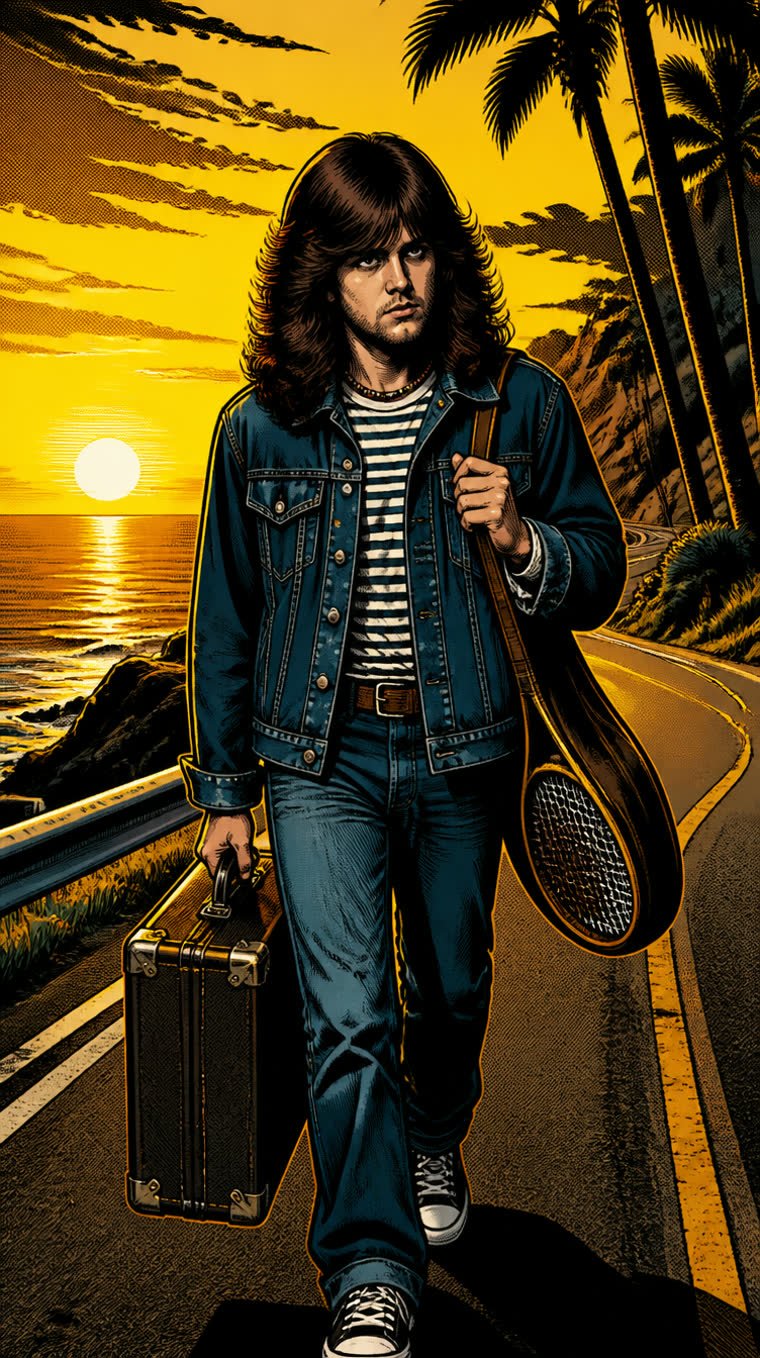 El tenista de Metallica: Lars Ulrich no entró al equipo de la prepa (1980) — Metallica (ilustración 2 de la historia)