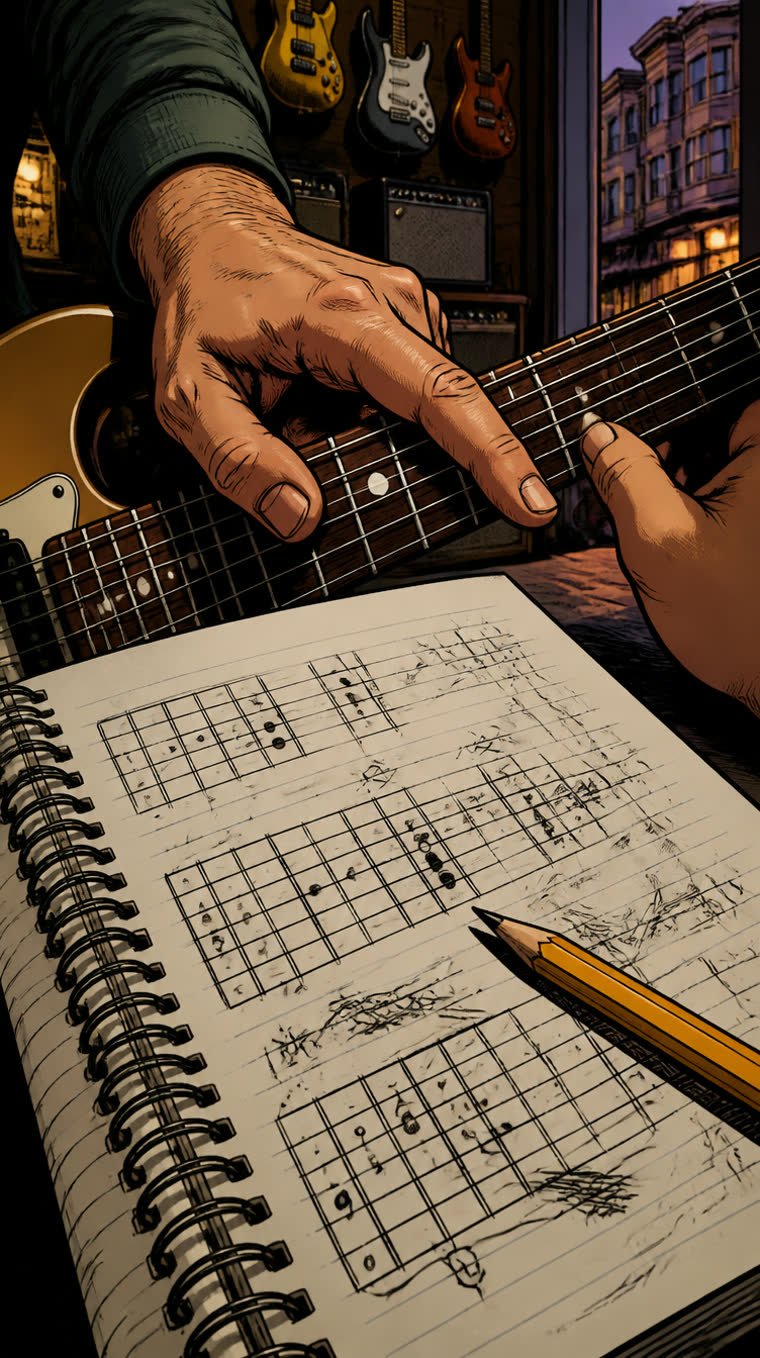 El alumno de Satriani: Kirk Hammett iba en bici a clases de guitarra — Metallica (ilustración 3 de la historia)