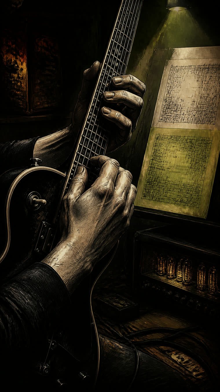 Enter Sandman: el riff de madrugada que Lars partió en tres y uno — Metallica (ilustración 2 de la historia)