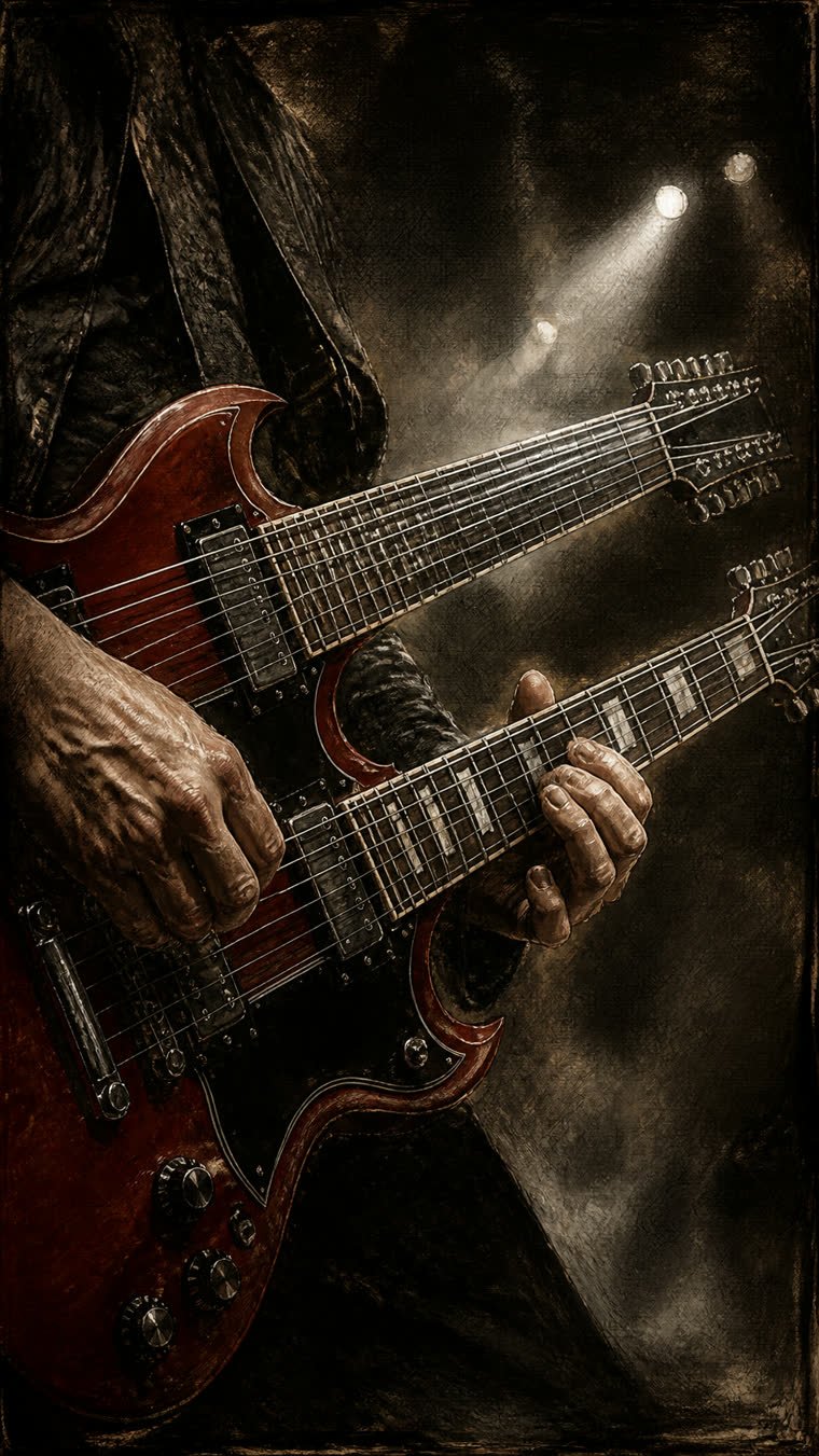Dos mástiles: la guitarra que Jimmy Page pidió para tocar Stairway en vivo — Led Zeppelin (ilustración 3 de la historia)