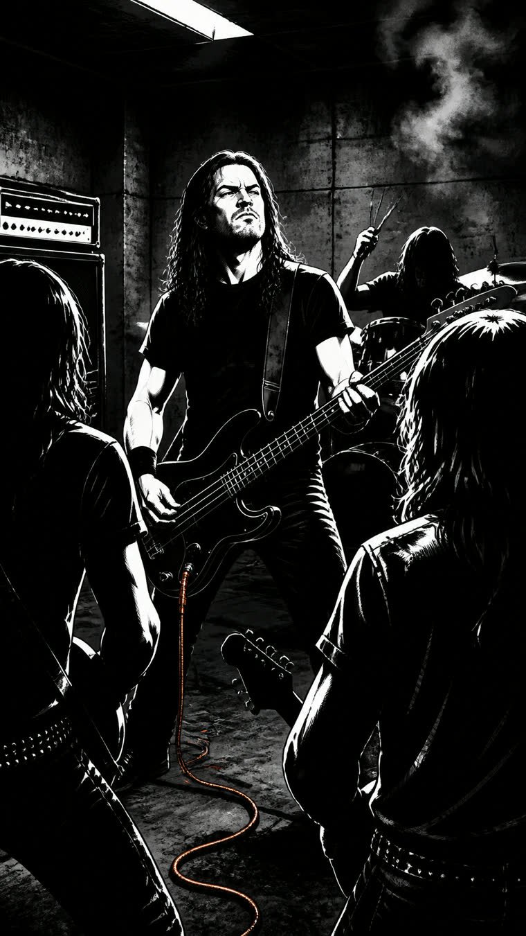 El novato de Metallica: el bajista que llegó después de Cliff Burton — Jason Newsted (ilustración 2 de la historia)